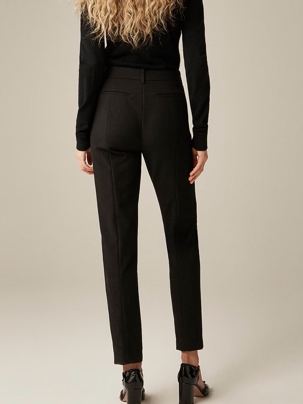 NWT J. Crew High Rise Cameron Pants in Black 6 Tall - Picture 2 of 9